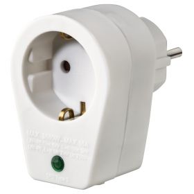 Adaptor cu protectie la supratensiune Hama 108877, Alb