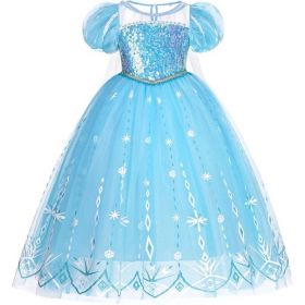 Costum Elsa din Frozen Costum fete Cosplay Elsa din Frozen Costum carnaval Masca de Halloween Rochie fete Elsa din Frozen V290 3