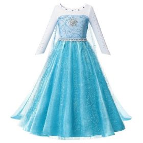 Elsa din Frozen Costum Costum Cosplay Fete Costum Carnaval Masca de Halloween Elsa din Frozen Girls Dress 3