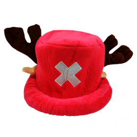 One Piece Tony Chopper Red Hat Tony Chopper Cosplay Tony Chopper Accesoriu pentru costum Pălărie de pluș