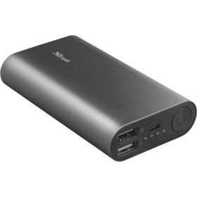 Acumulator extern Trust Luco, 7500 mAh, Metal, Negru