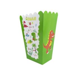 Cutie pentru floricele cu dinozauri 6 buc