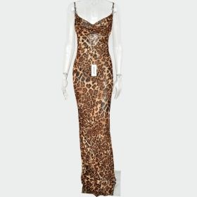 Rochie lunga leopard L