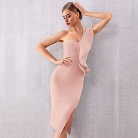 Rochie eleganta pe un singur umar caisa L