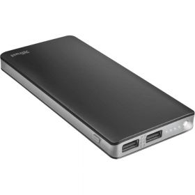 Acumulator extern Trust Primo Thin, 10000 mAh, Negru