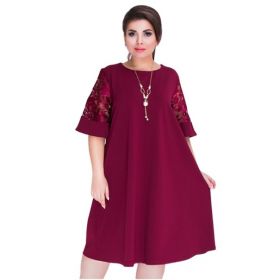 Rochii elegante in supradimensionate burgundy 4XL