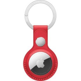 Apple AirTag Leather Key Ring, (PRODUCT)RED