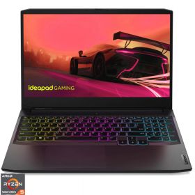 Laptop Gaming Lenovo IdeaPad 3 15ACH6, 15.6 inch, Full HD, AMD Ryzen 5 5600H, 8GB, 512GB SSD, NVIDIA GeForce RTX 3050Ti, Free DOS, Shadow Black