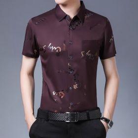 Cămașă bărbați F683 burgundy S