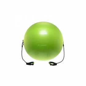 Minge gimnastica cu corzi verde 55cm