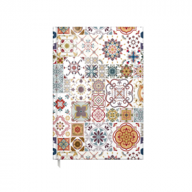 Agenda A5 Nedatata Artpress, Mandala Tiles, 100 File, Coperta Buretata Lucioasa, Multicolor, 80 g/m²