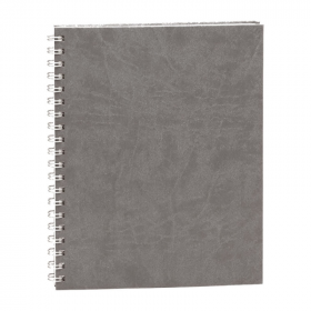 Agenda Ego Premier, A4, Nedatata, 192 File, Gri, Spirala, 70 g/m²