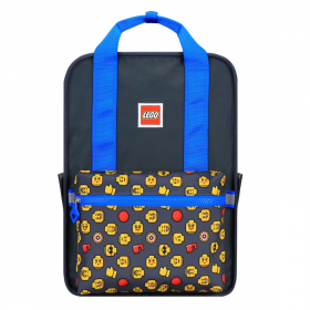 Rucsac Casual Lego Tribini Fun Large - Design Heads And Cup - Albastru