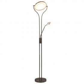 vidaXL Lampă de podea, argintiu, 180 cm, 18 W, reglabilă