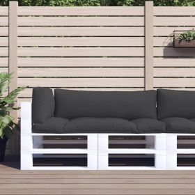 vidaXL Perne de paleți, 3 buc., negru, material textil