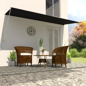 vidaXL Copertină retractabilă, antracit, 400 x 150 cm