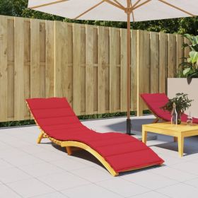 vidaXL Pernă de șezlong, roșu, 200x70x3 cm, textil oxford