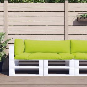 vidaXL Perne de paleți, 3 buc, verde aprins, material textil