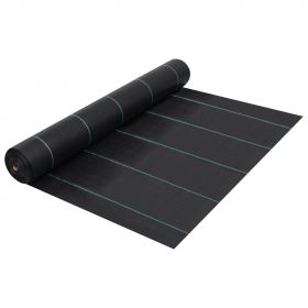 vidaXL Membrană antiburuieni & antirădăcini, negru, 2x5 m, PP