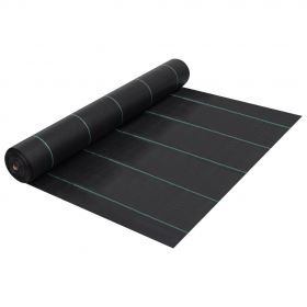 vidaXL Membrană antiburuieni & antirădăcini, negru, 2x25 m, PP
