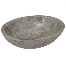 vidaXL Chiuvetă, gri, 53x40x15 cm, marmură