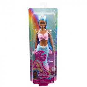 Papusa Barbie Dreamtopia, Sirena cu par albastru si coada albastra