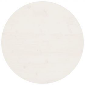 vidaXL Blat de masă, alb, Ø70x2,5 cm, lemn masiv de pin