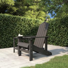 vidaXL Scaun de grădină Adirondack, antracit, HDPE