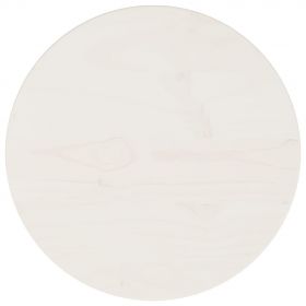 vidaXL Blat de masă, alb, Ø30x2,5 cm, lemn masiv de pin