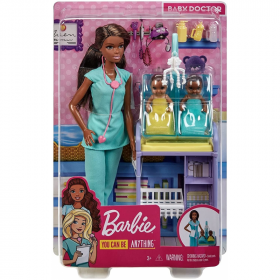 Barbie cariere set cu papusa doctor pediatru