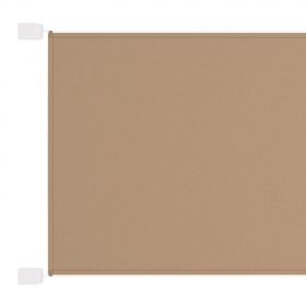 vidaXL Copertină verticală, gri taupe, 100x360 cm, țesătură oxford