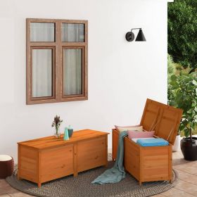 vidaXL Cutie de perne de exterior maro 200x50x56 cm lemn masiv brad