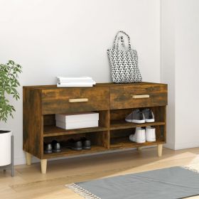 vidaXL Pantofar, stejar fumuriu, 102x35x55 cm, lemn compozit