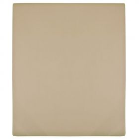 vidaXL Cearșaf de pat cu elastic, gri taupe, 90x200 cm, bumbac