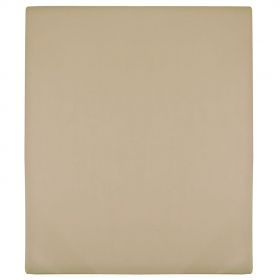 vidaXL Cearșaf de pat cu elastic, 2 buc, gri taupe, 140x200 cm bumbac