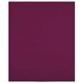 vidaXL Cearșaf de pat cu elastic, bordo, 90x200 cm, bumbac