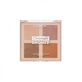 Paleta iluminator si contur, Loreal, Chromatic Bronze, 10 g