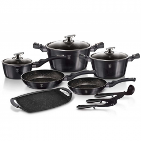 Set oale marmorate 12+2 piese Carbon Pro Berlinger Haus BH 6911