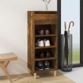 vidaXL Pantofar, stejar fumuriu, 40x36x105 cm, lemn compozit