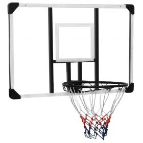 vidaXL Panou de baschet, transparent, 106x69x3 cm, policarbonat