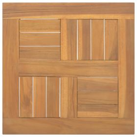 vidaXL Blat de masă, 50x50x2,5 cm, lemn masiv de tec, pătrat