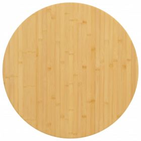 vidaXL Blat de masă, Ø80x1,5 cm din bambus