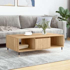 vidaXL Masă de cafea, stejar sonoma, 104x60x35 cm, lemn compozit