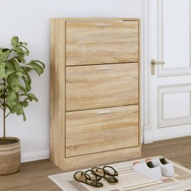vidaXL Pantofar, stejar sonoma, 63x24x103 cm, lemn prelucrat