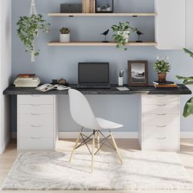 vidaXL Blat de masă maro 220x40x(2-4) cm, lemn masiv stejar tratat
