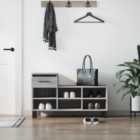 vidaXL Pantofar, gri sonoma, 102x36x60 cm, lemn prelucrat