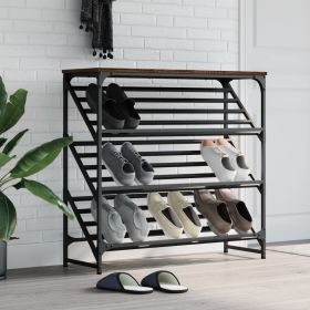 vidaXL Pantofar, stejar maro, 90x30x85 cm, lemn prelucrat