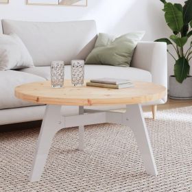 vidaXL Blat de masă rotund, Ø80x3 cm, lemn masiv de pin