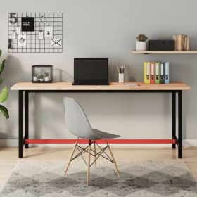 vidaXL Blat de birou, 180x55x2,5 cm, lemn masiv de fag