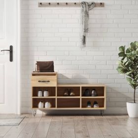 vidaXL Pantofar, stejar sonoma, 102x36x60 cm, lemn prelucrat
